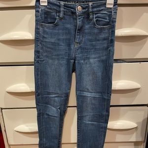american eagle size 0 skinny jeans